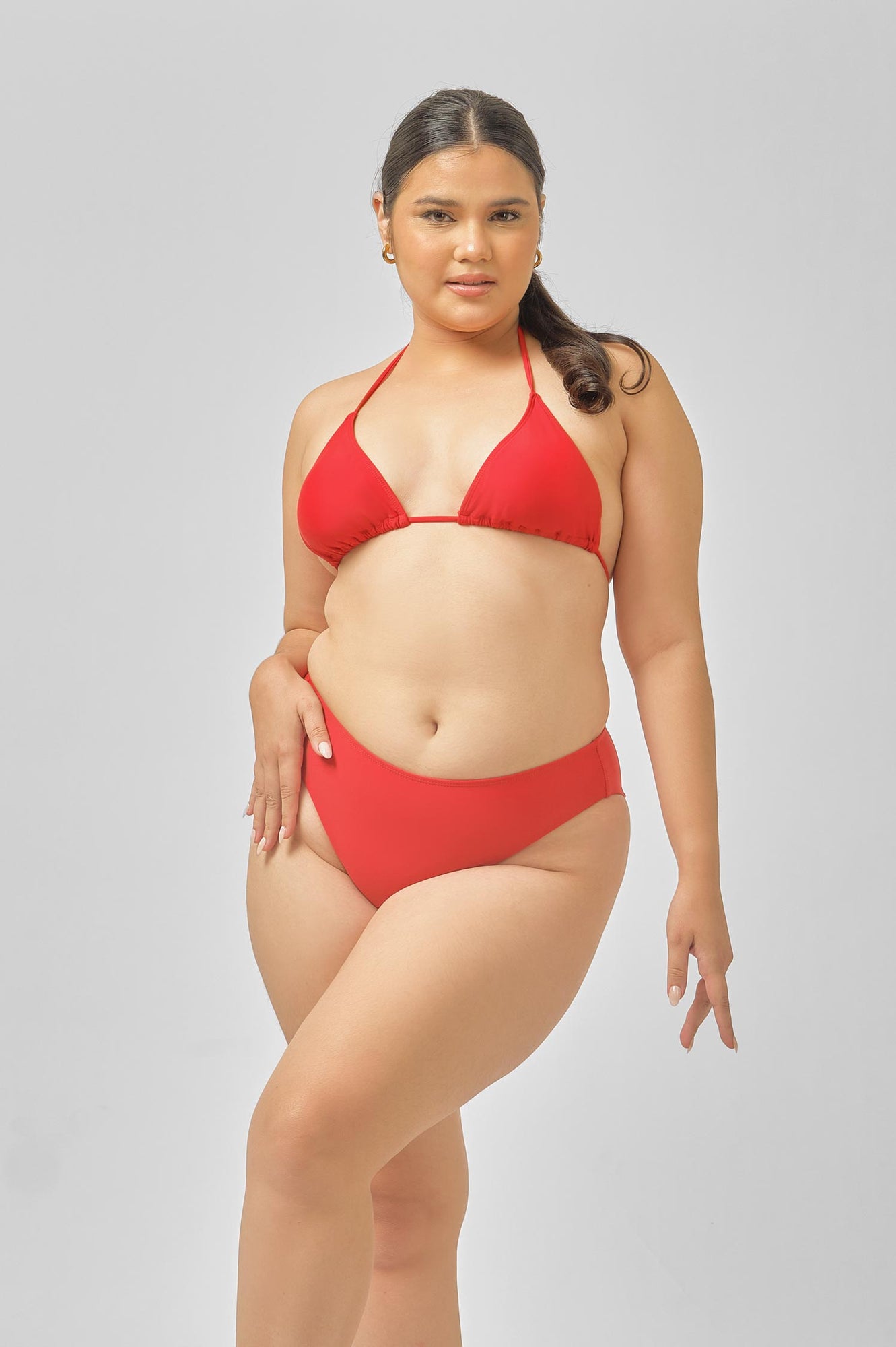 Women | Triangle Top | Shanghai Red