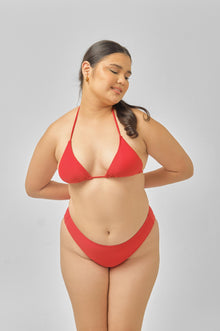Women | Triangle Top | Shanghai Red