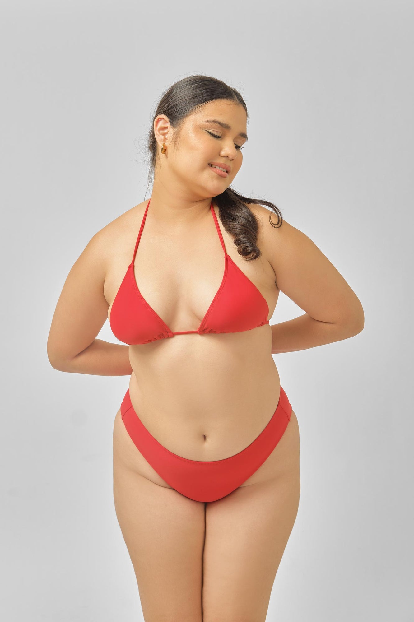 Women | Triangle Top | Shanghai Red