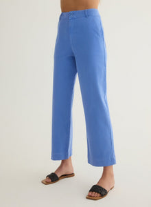 Saige Wide Leg Crop | Portofino Blue