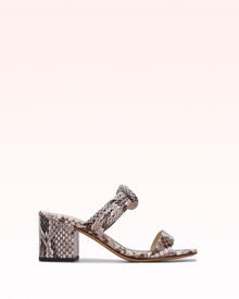 Alexandre Birman | Vick 60 Python Sandal | Natural Snake