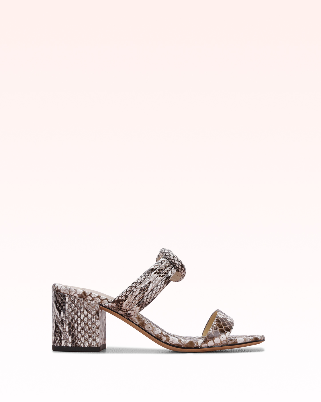 Alexandre Birman | Vick 60 Python Sandal | Natural Snake