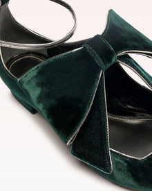 Alexandre Birman | Lupita Ballerina Leather Flat | Green
