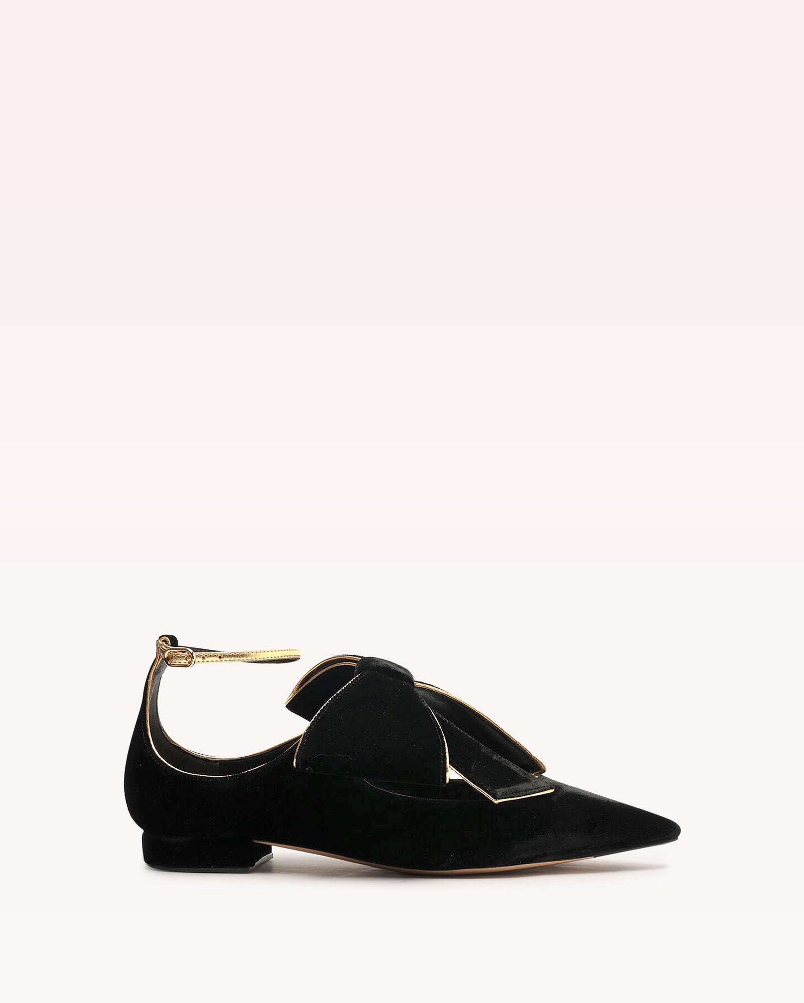 Alexandre Birman | Lupita Ballerina Leather Flat | Oro