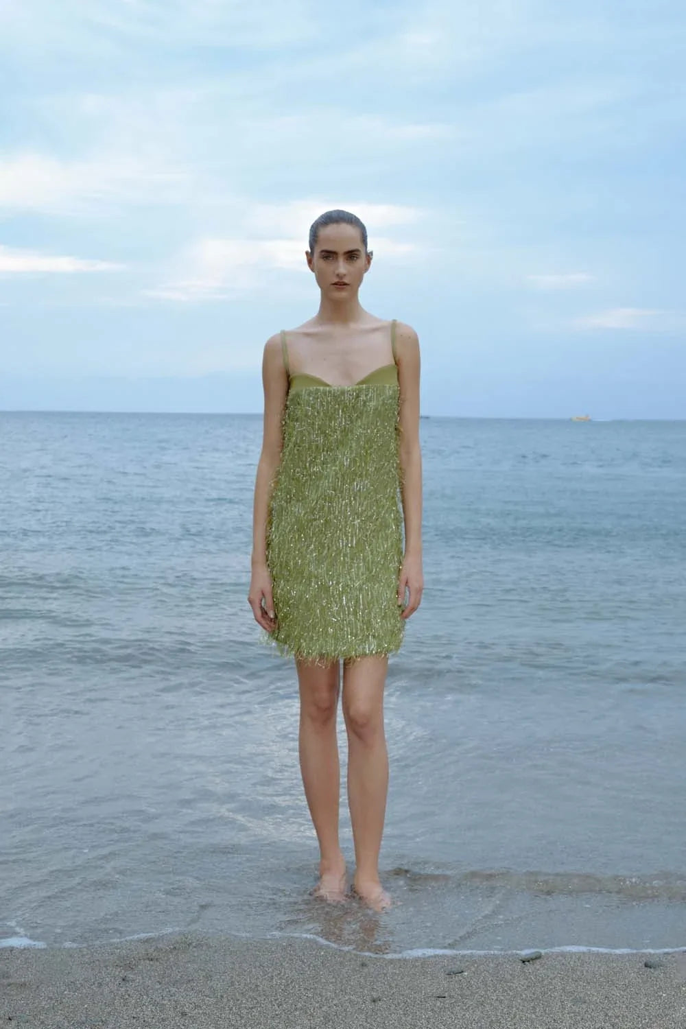 Medusa Mini Dress | Lime