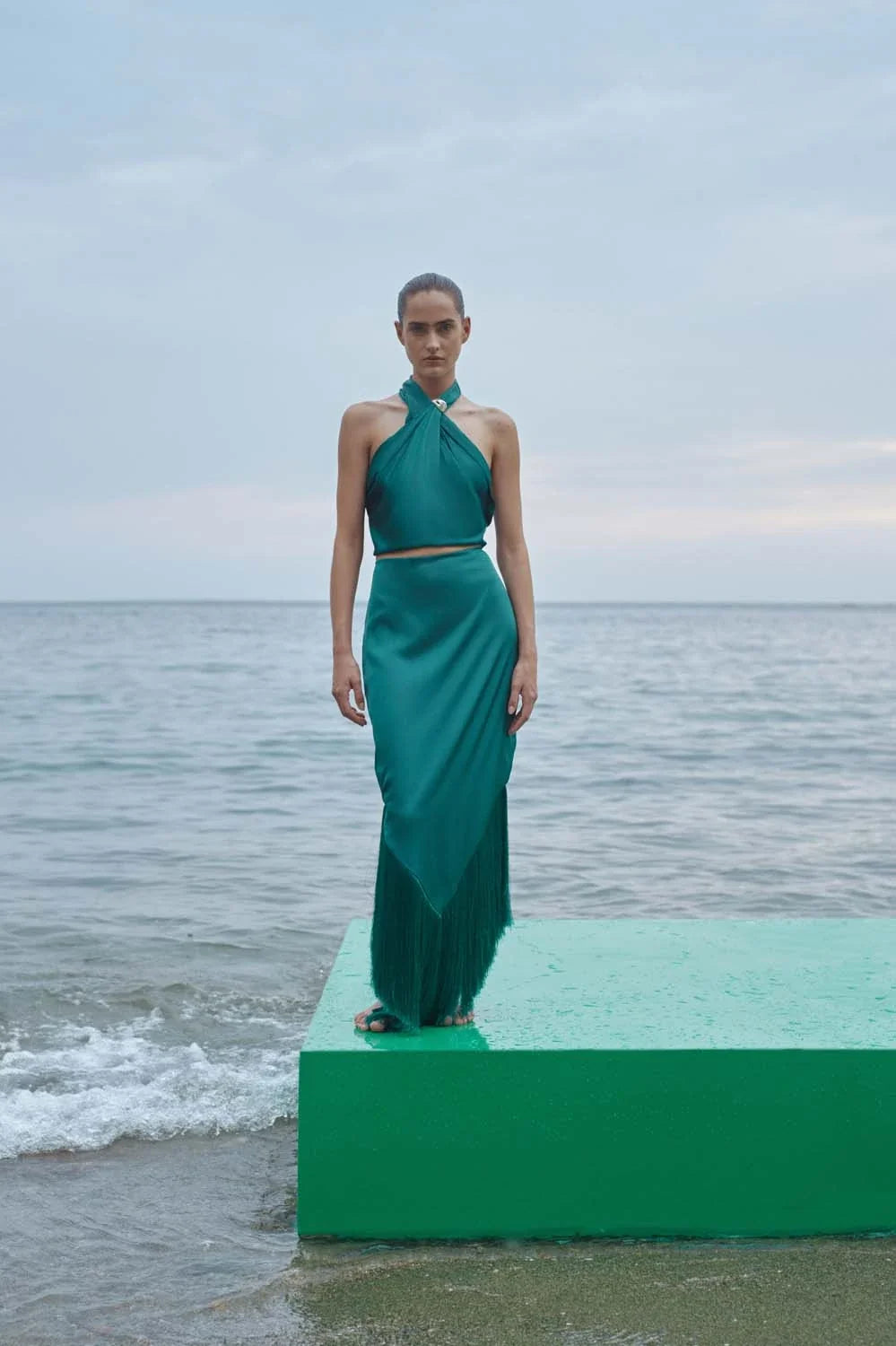 Amorino Maxi Skirt | Emerald