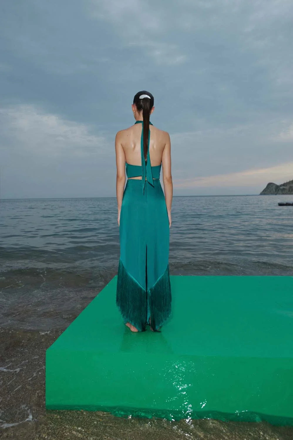 Amorino Maxi Skirt | Emerald