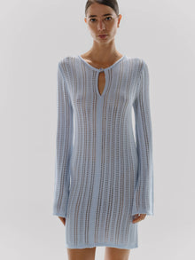 Lion Mini Dress | Crystal Blue