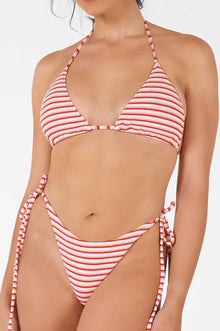 Women | Martini Triangle Top | Red Flush Jacquard