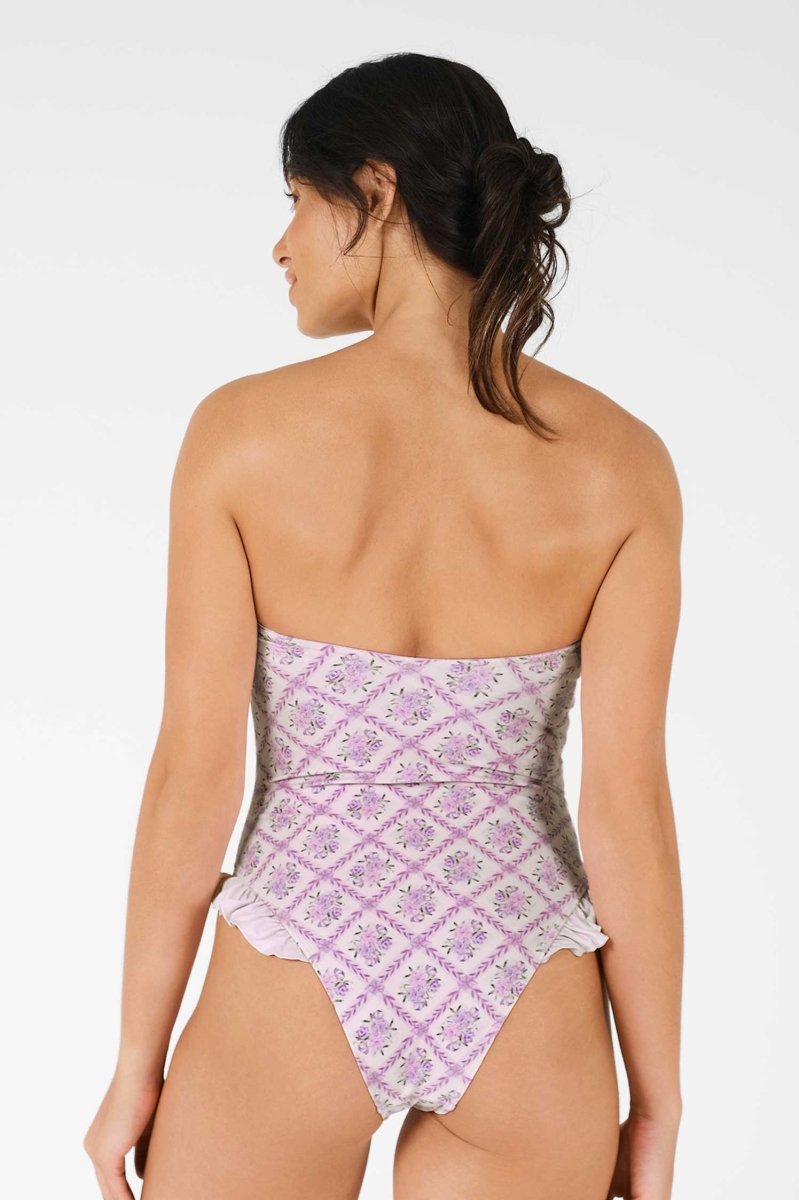 Women | Lily Ruffled One Piece | Lavender Tea