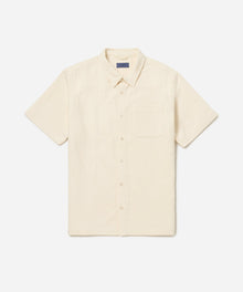 Ivory | Bruce Double Layer Crinkle Short Sleeve Shirt