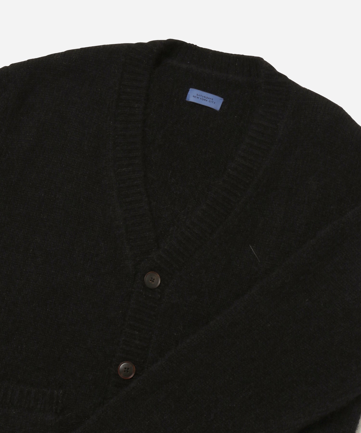 Black | Michael Shaggy Wool Cardigan