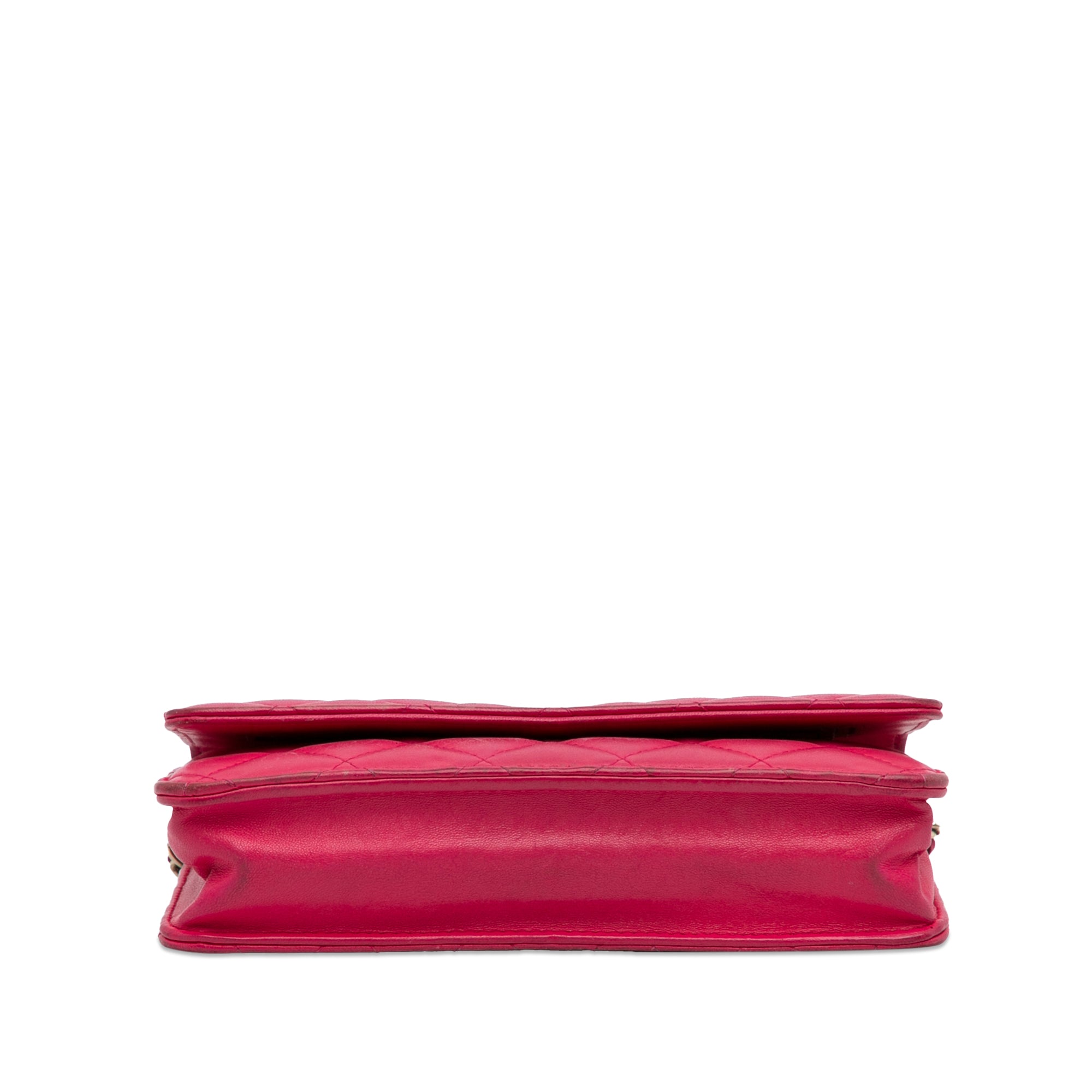 Chanel | Pre-Owned Classic Lambskin Wallet on Chain | Pink/Hot Pink