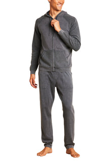 Mens | Sunbleach Zip Up Hoodie | Faded Black