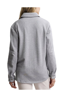 Unisex | Malibu Collection French Terry Shacket | Heathered Gray