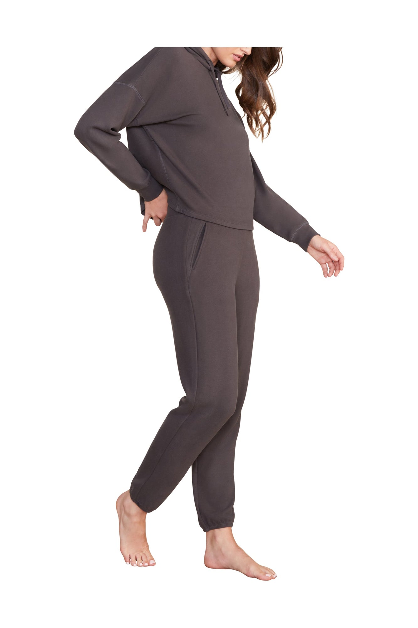 Womens | Malibu Collection Butter Fleece Pullover | Heathered Carbon