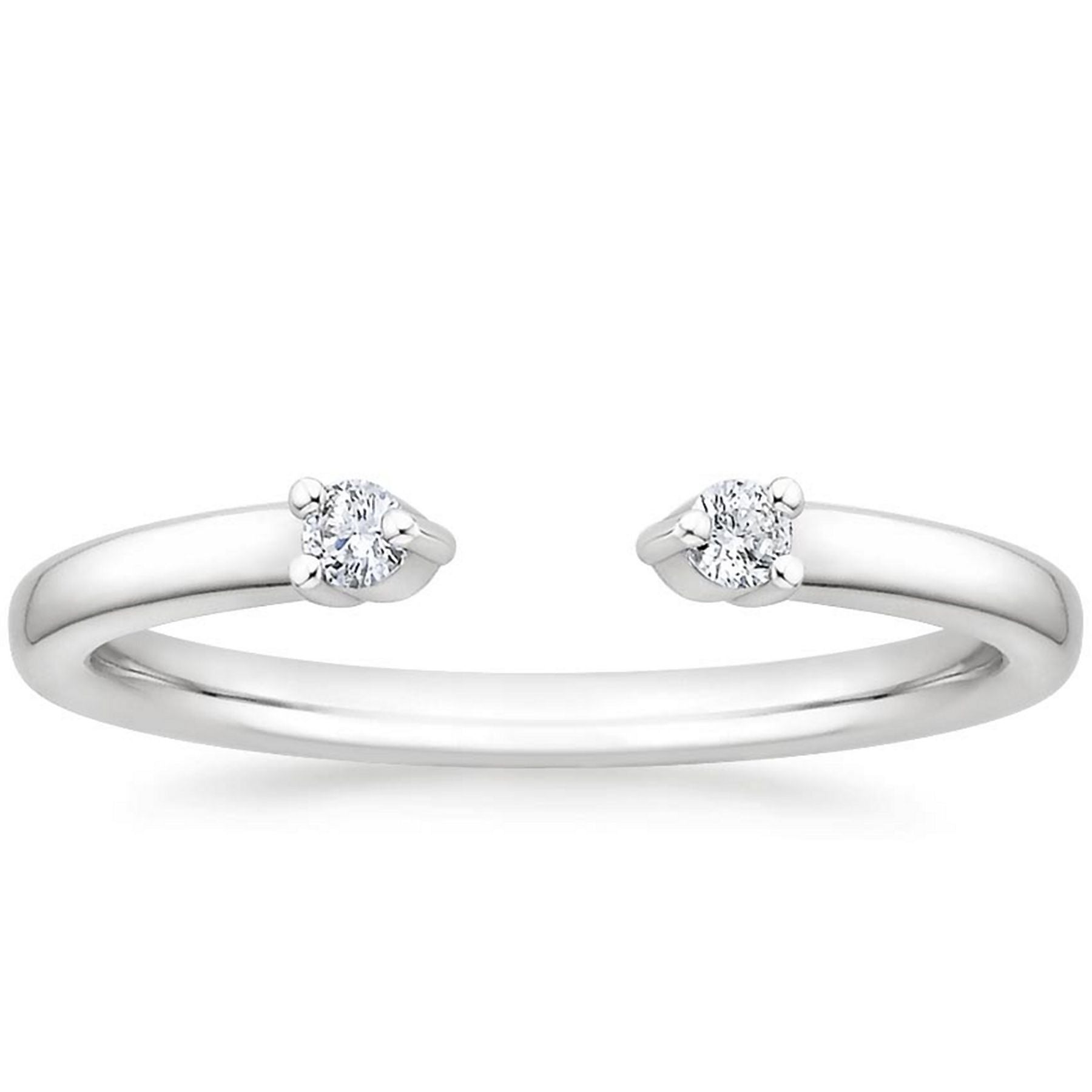 0.10 CT Round Natural Diamond | Solitaire Ring | Platinum | G Color | SI2 Clarity
