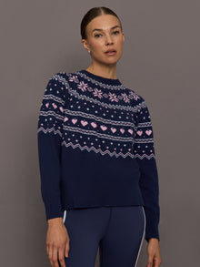 Elizabeth Sweater | Snowy Peaks Fairisle