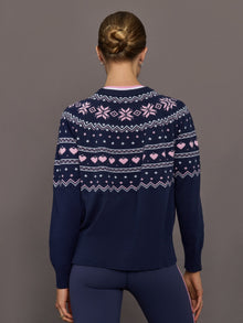 Elizabeth Sweater | Snowy Peaks Fairisle