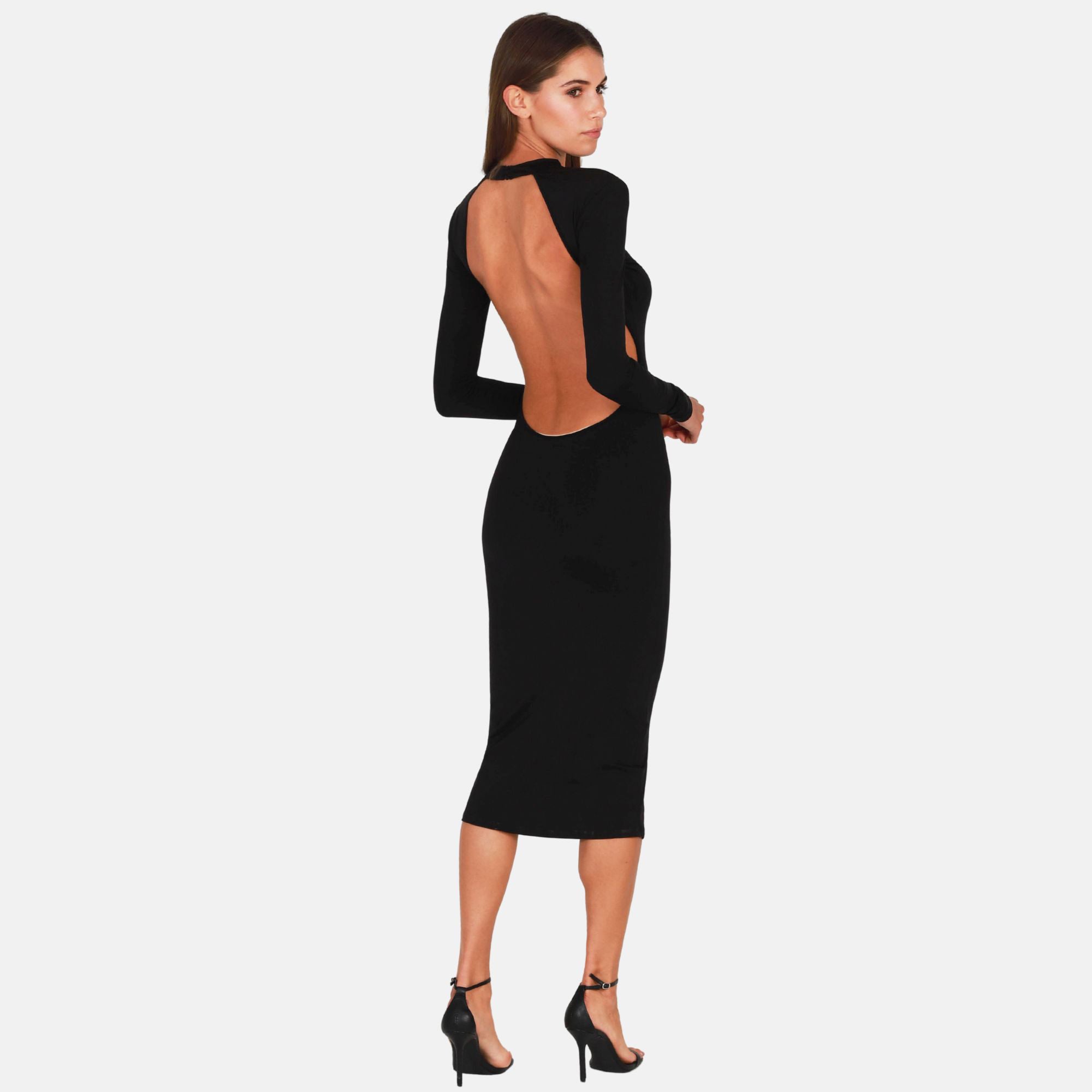 OW Collection BECCA Dress Account 002 - Black Caviar