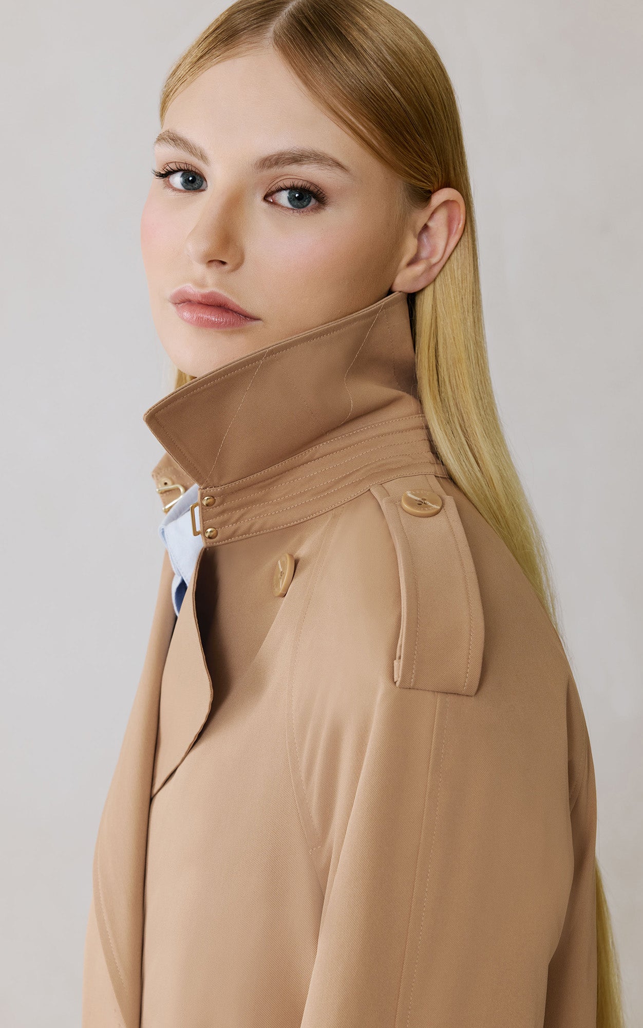 Becky-L Long Trench Coat | Teak