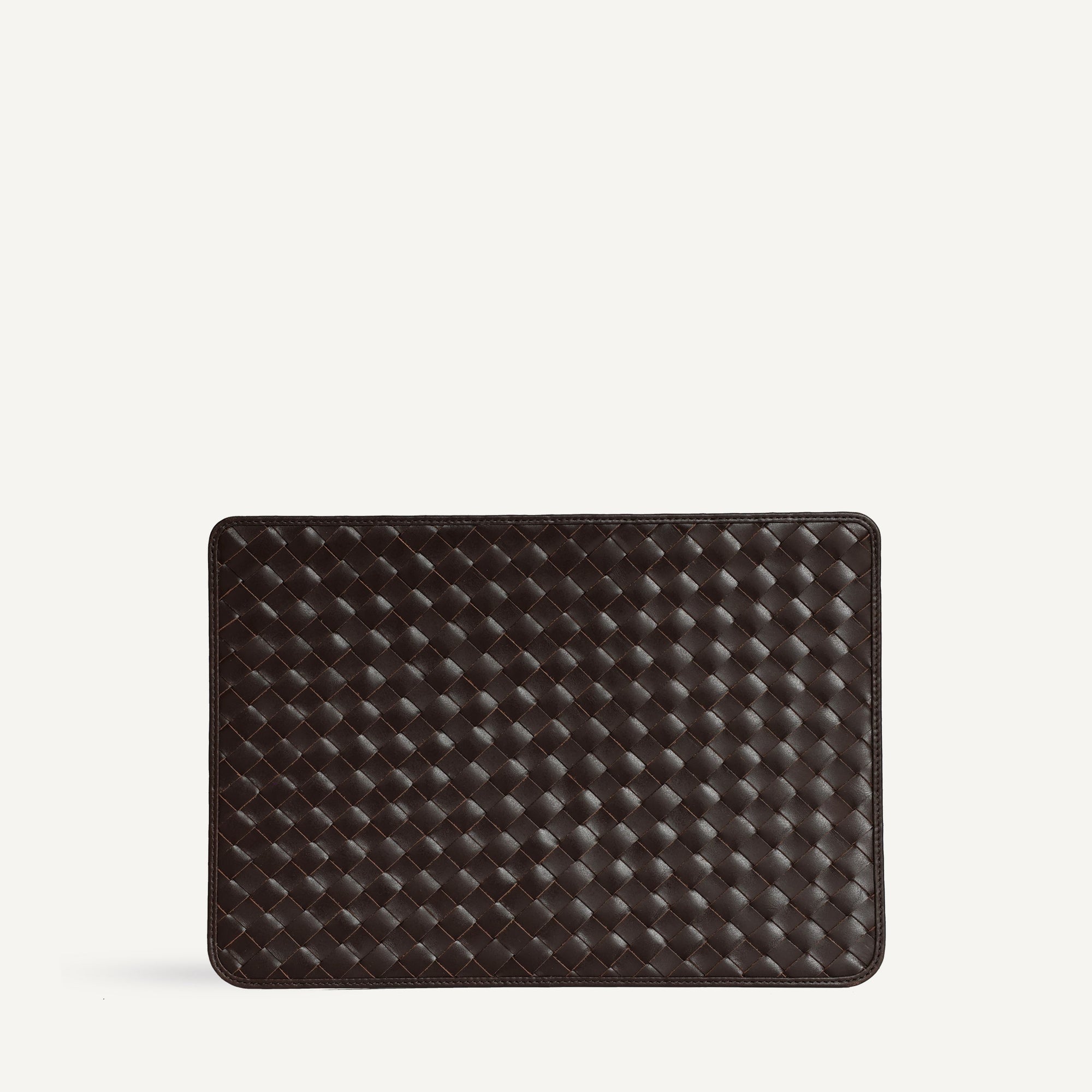 Lia Laptop Case - Carre Weave | Espresso