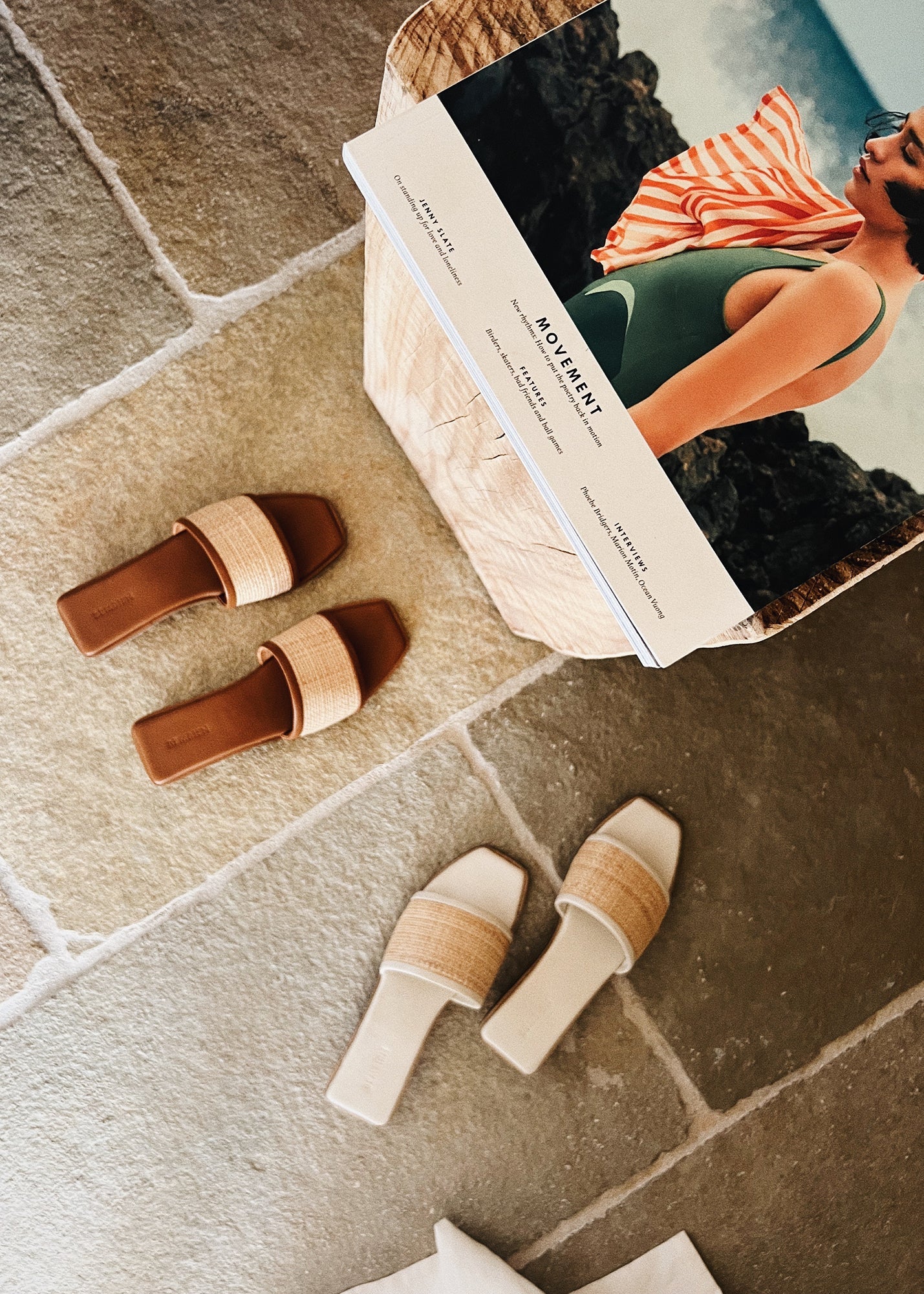 Ona Slide - Raffia | Cream
