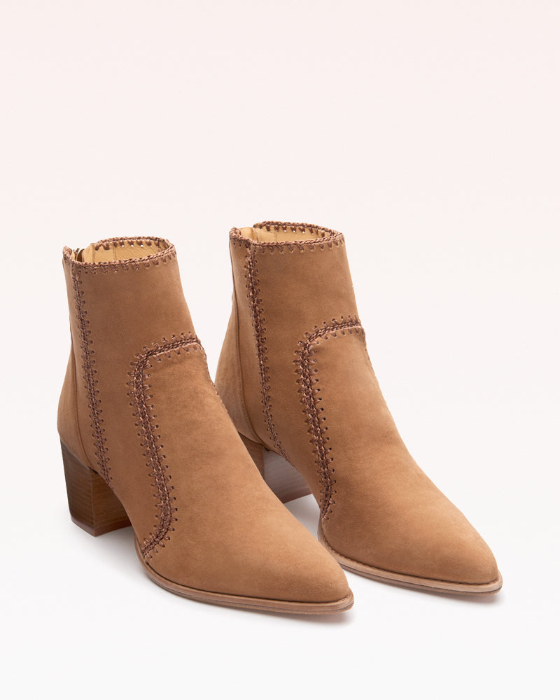 Alexandre Birman | Benta Bootie 60 Suede Beige | Light Beige
