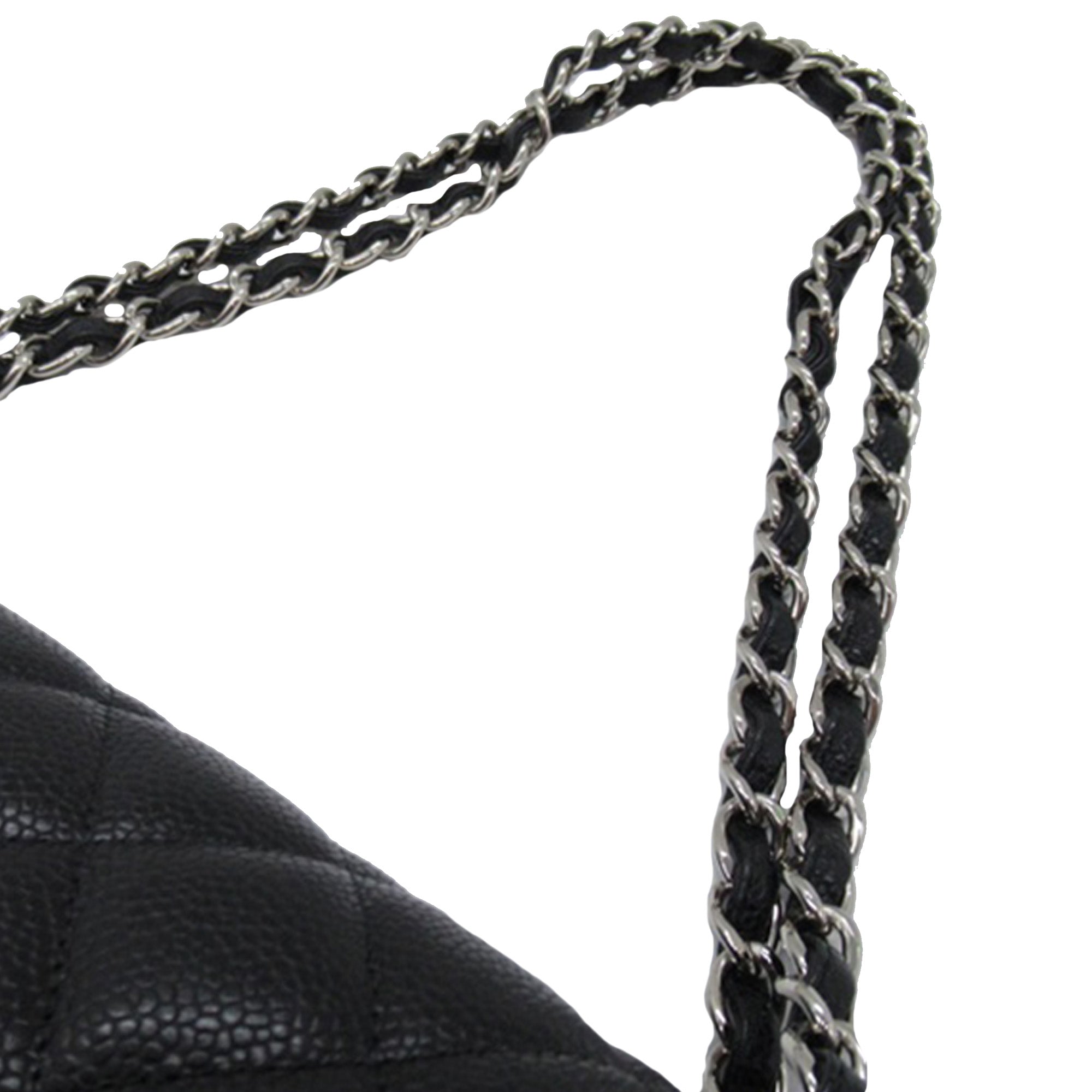 Chanel | Pre-Owned Maxi Classic Caviar Double Flap | Black