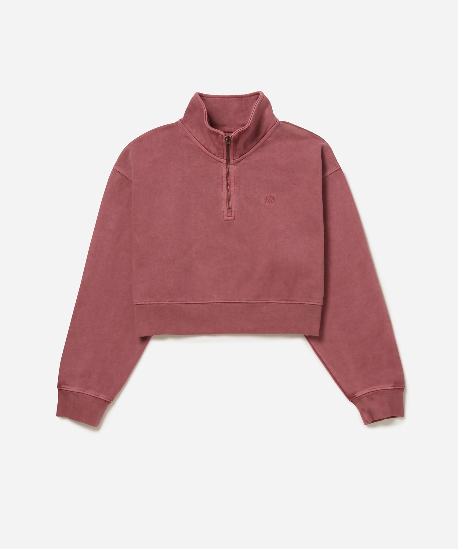 Rhubarb | Eldridge Fundamental Cropped Quarter Zip