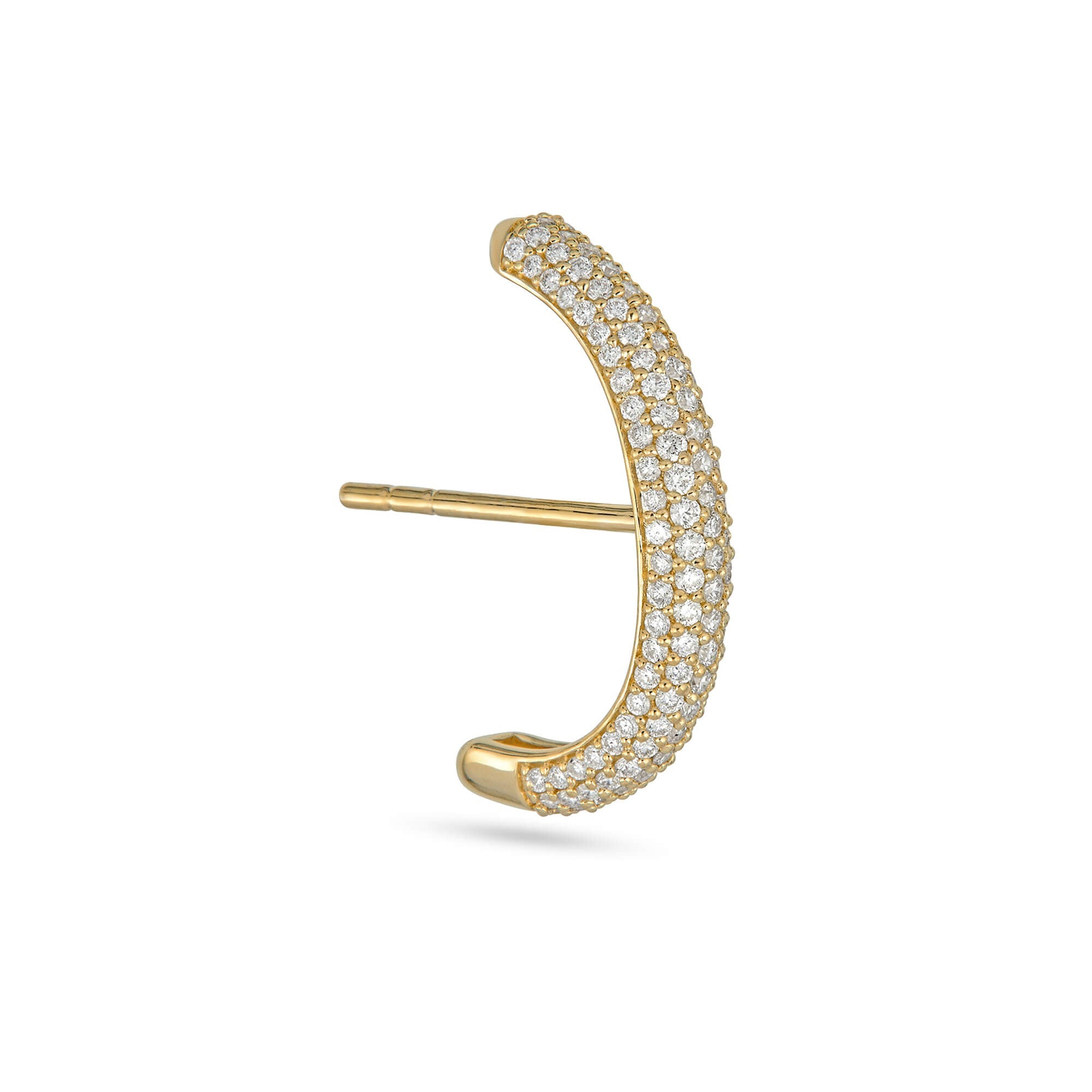 Stone and Strand 14K Yellow Gold Bold Pave Suspender Side Image
