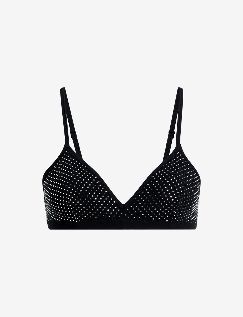 Party Starter Bralette::Crystal Black::Main