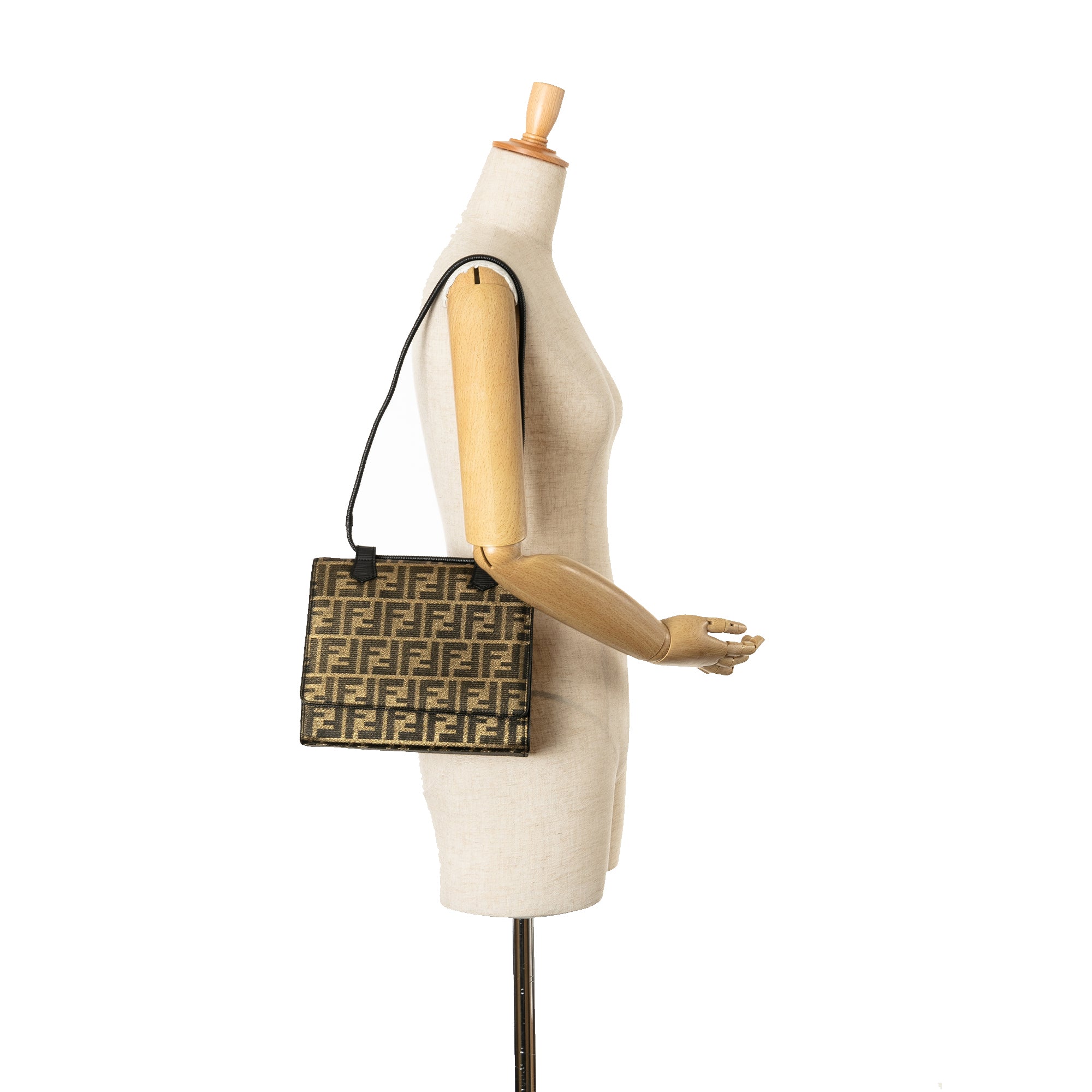 Fendi | Pre-Owned Zucca Canvas Shoulder Bag - V | Brown