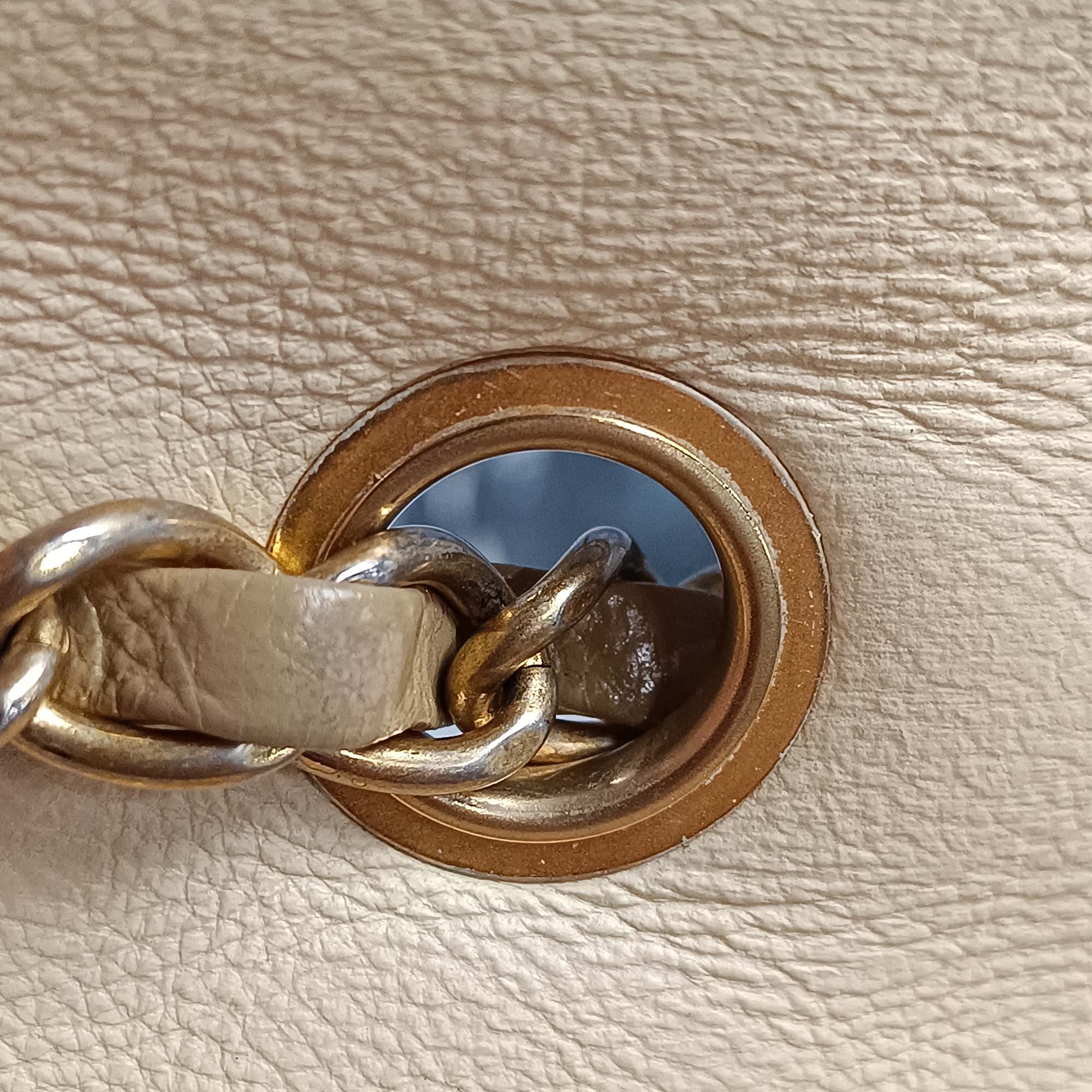 Chanel | Pre-Owned Quilted Calfskin Triple Stitched Single Flap | Brown/Beige