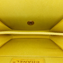Chanel | Pre-Owned Quilted Lambskin North South Boy Flap | Yellow