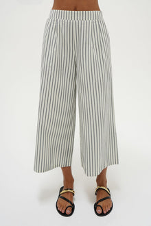 LNA Finley pant in grey stripe