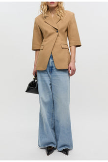 Baggy Wide Jeans in Denim | Light Blue Stone