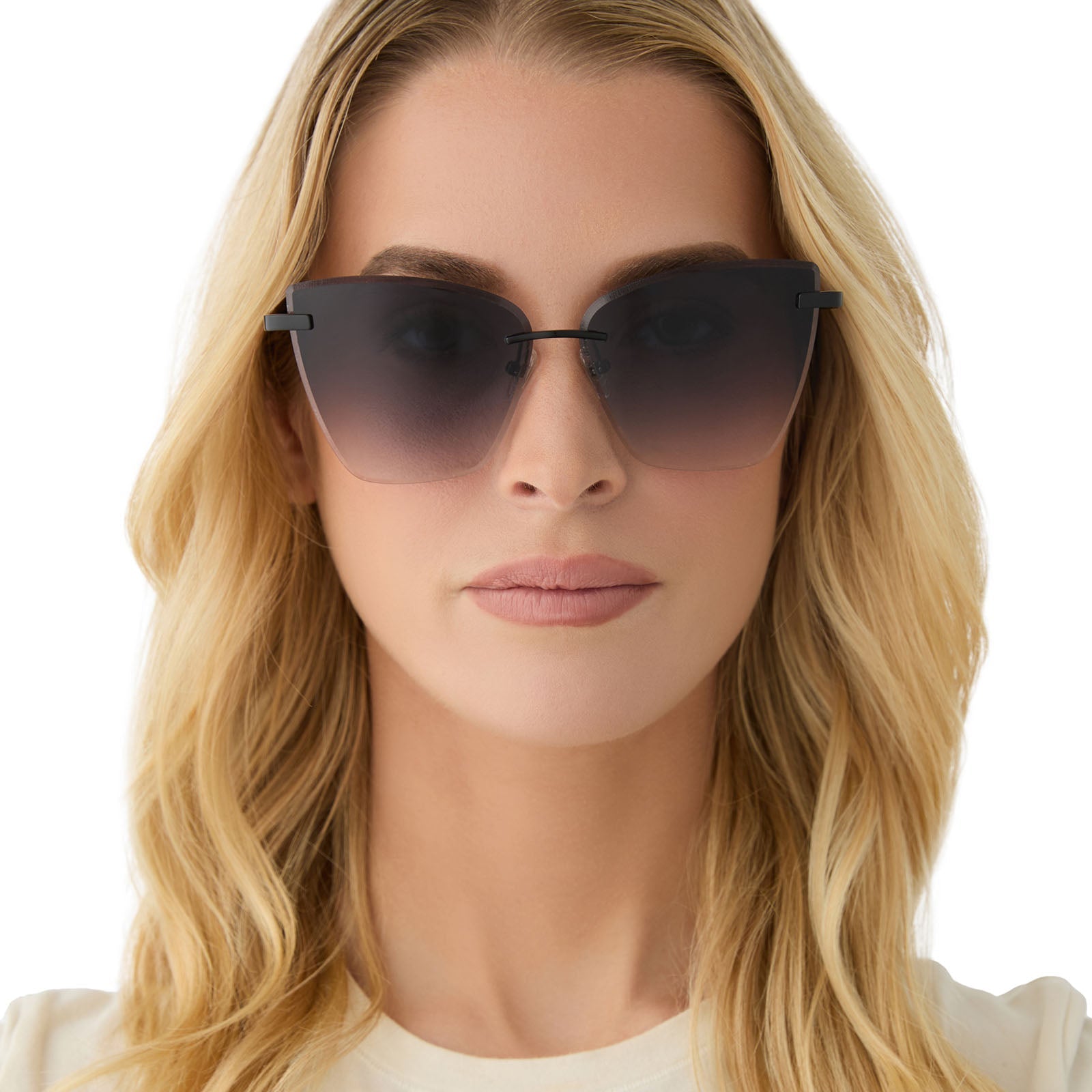 Womens | Becky V Sunglasses | Black | Grey Gradient Lenses
