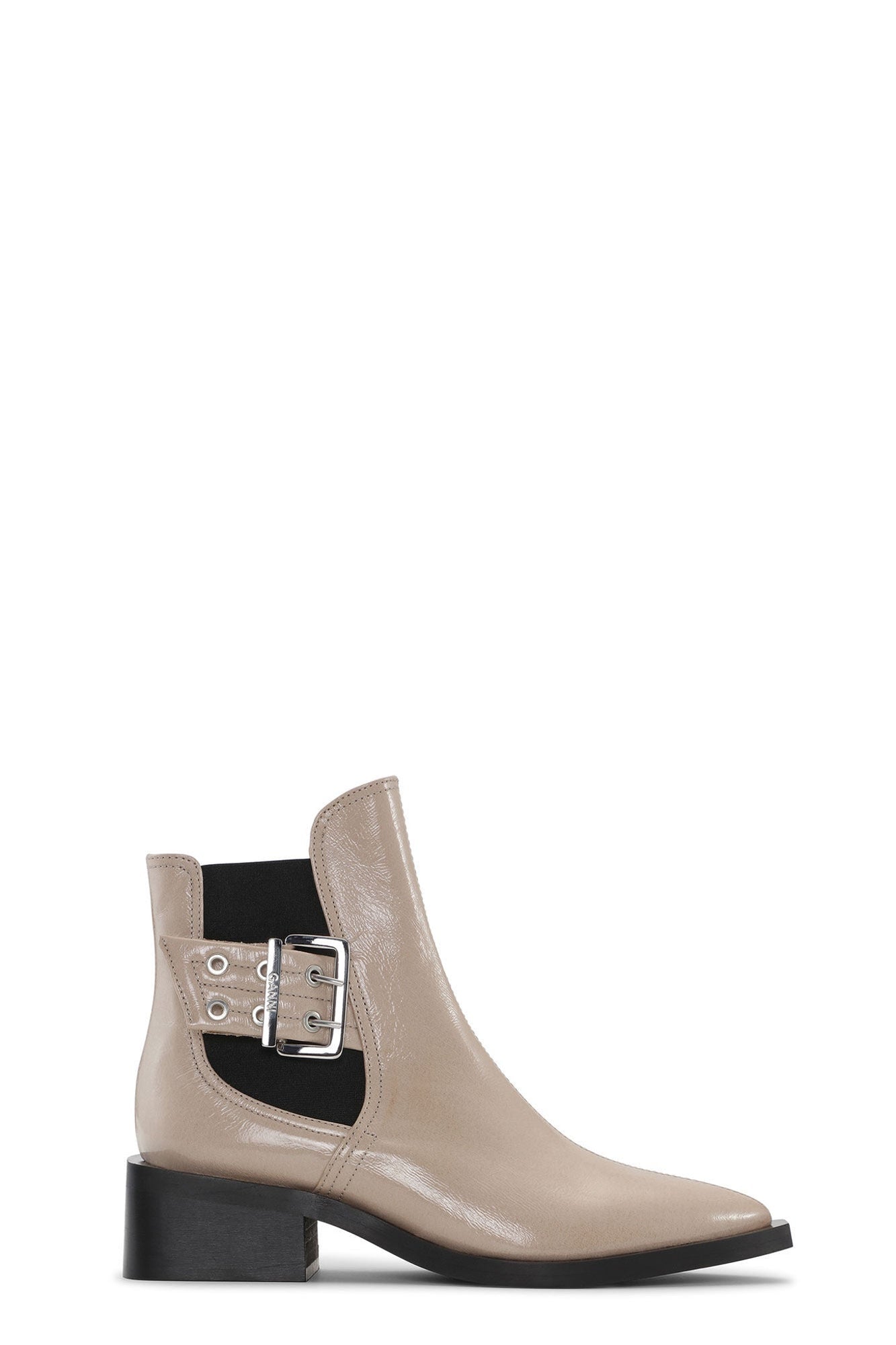 Beige Feminine Buckle Chelsea Boots | Taos Taupe