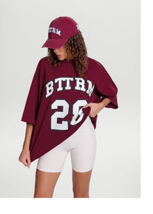 Better League Oversized Tee | Burgundy