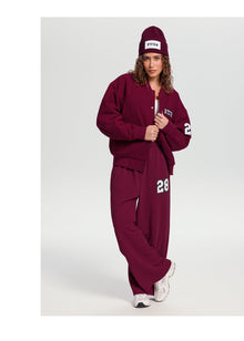 Better League Wide-Leg Sweatpants | Burgundy