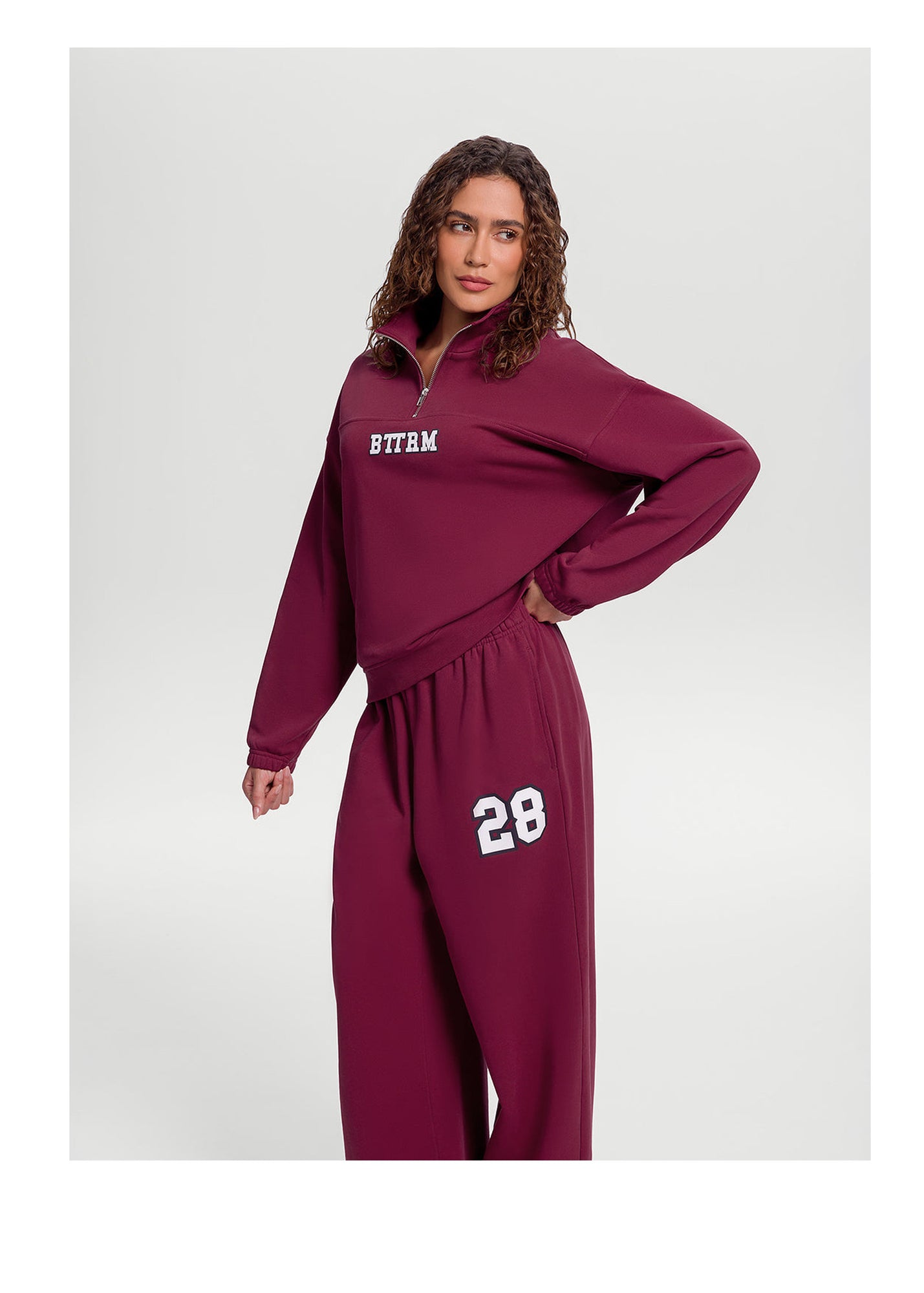 Better League Zip Sweatshirt | Burgundy