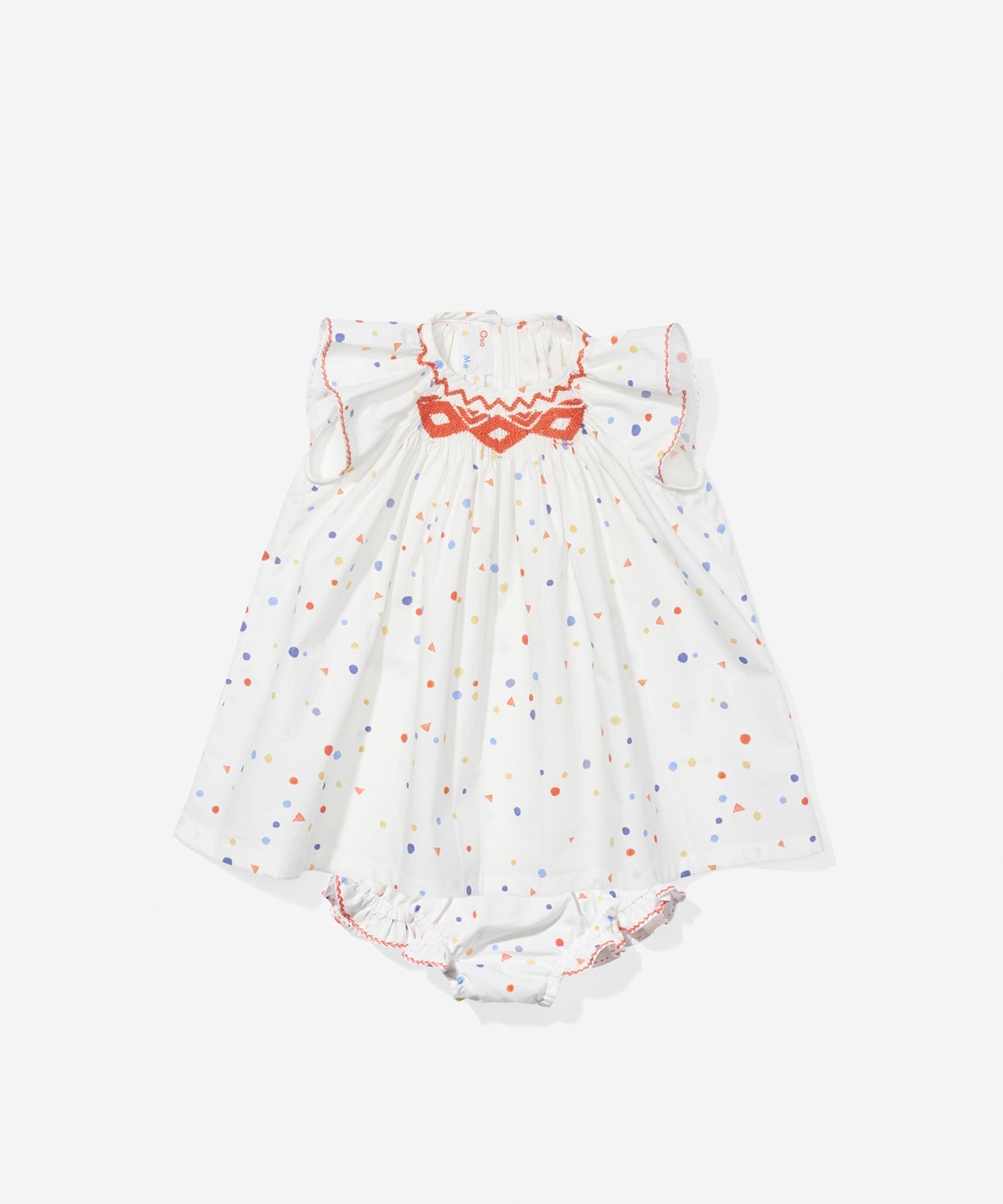 Girls | Betty Baby Dress | White/Multi