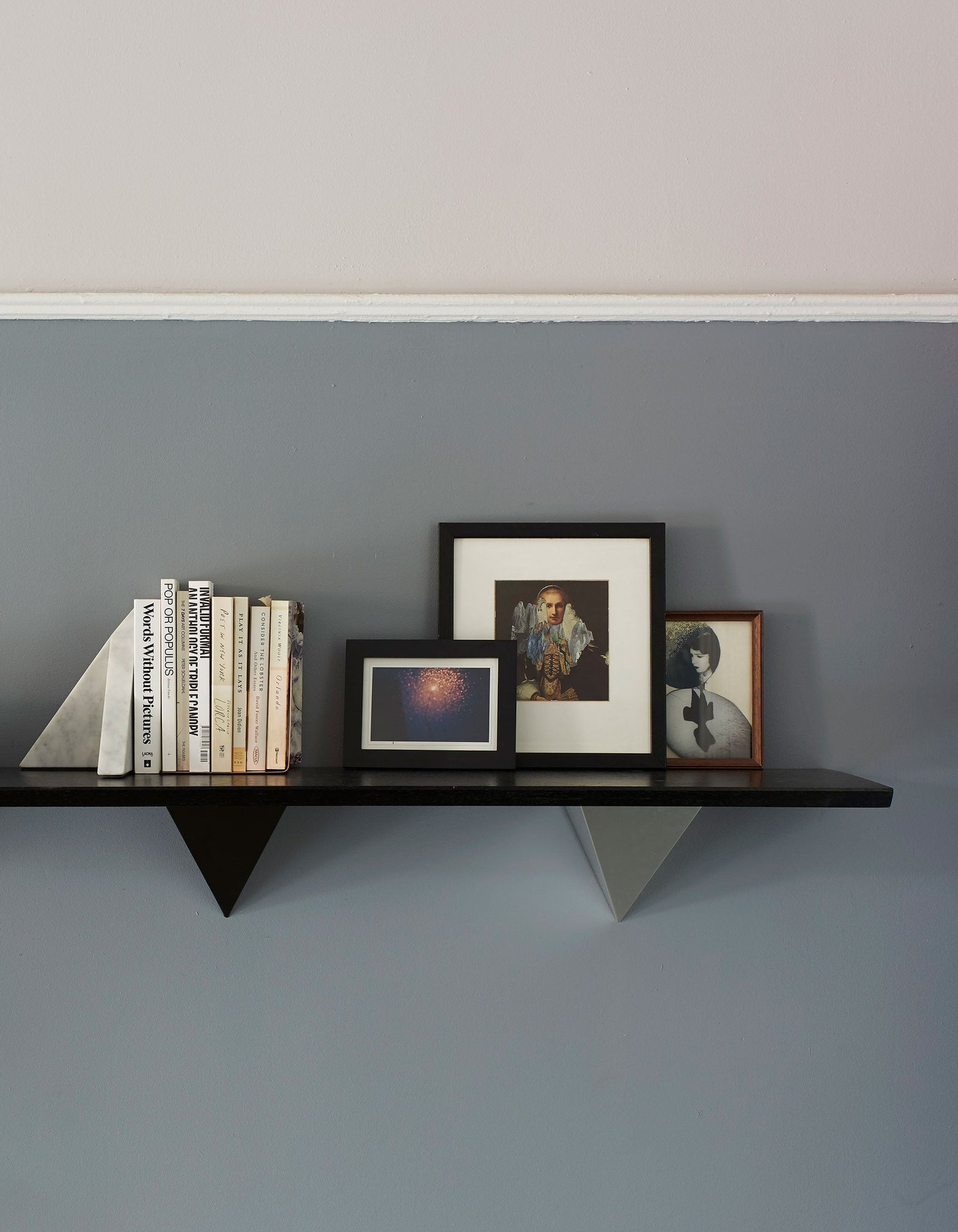 30" Matte Black Walnut Shelf