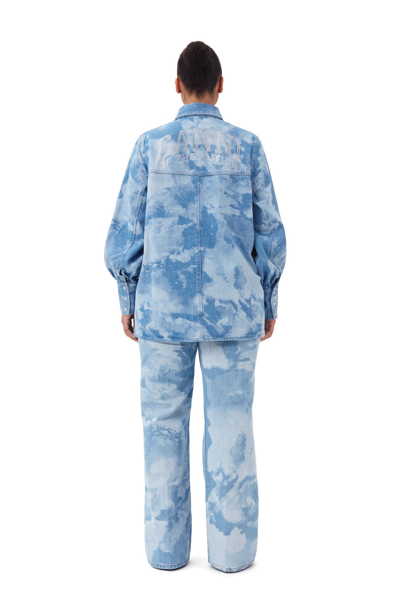 Bleach Denim Shirt | Light Blue Stone