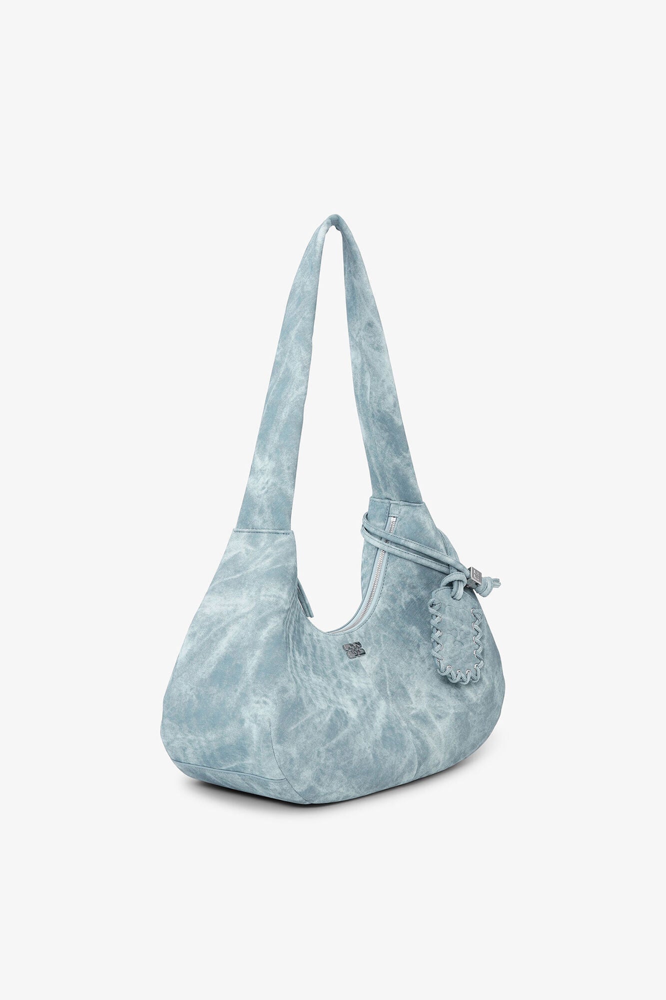Bleached Medium Hobo Bag | Celestial Blue