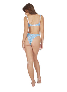 Womens | Balconette Bikini Top | Sweetpea Plaid Blue