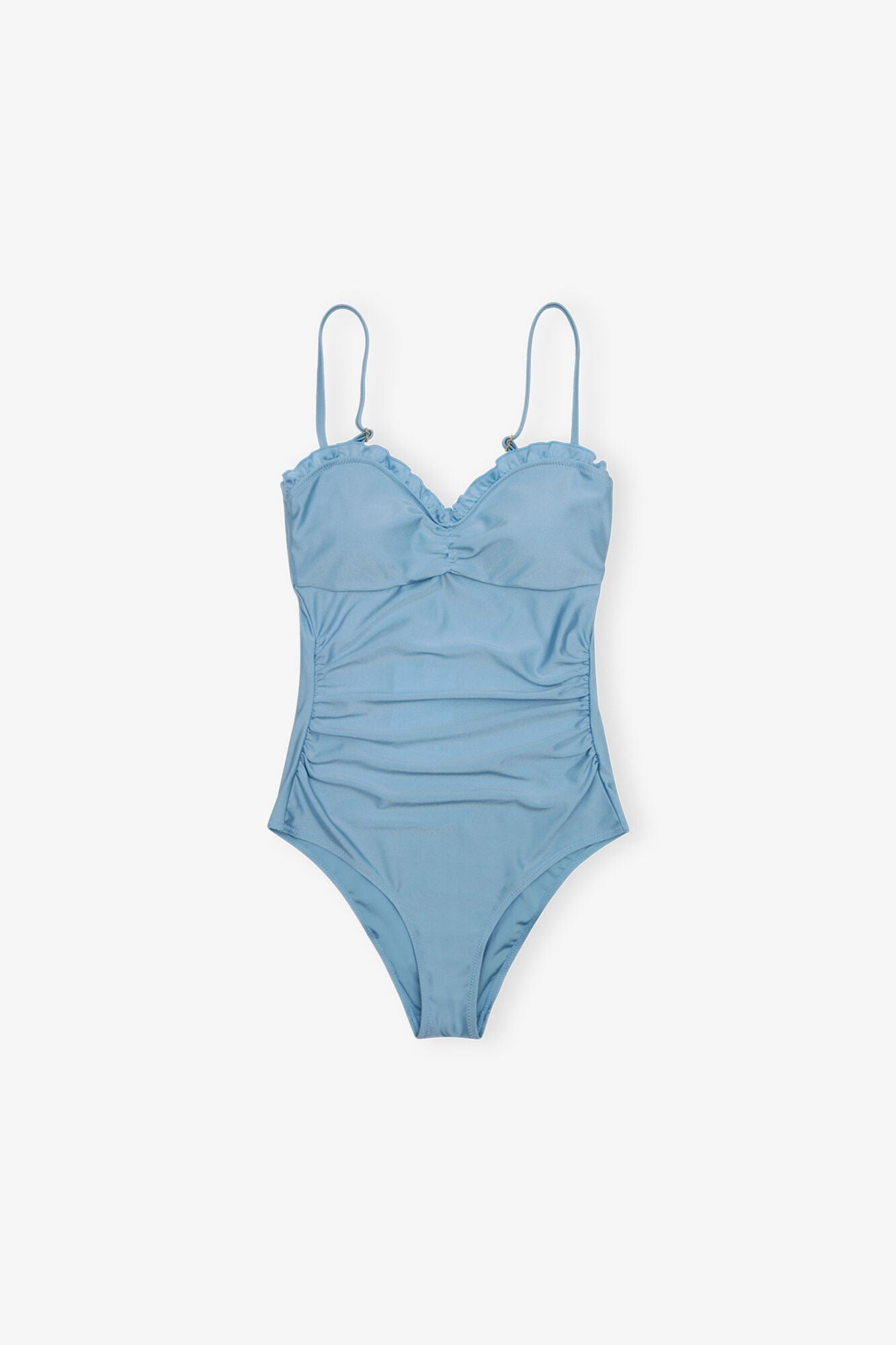 Blue Gathered Swimsuit | Glacier Lake