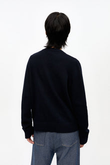 Blue Graphic Wool Jumper | Sky Captain