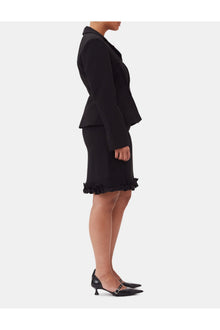 Bonded Crepe Skirt | Black (V1)